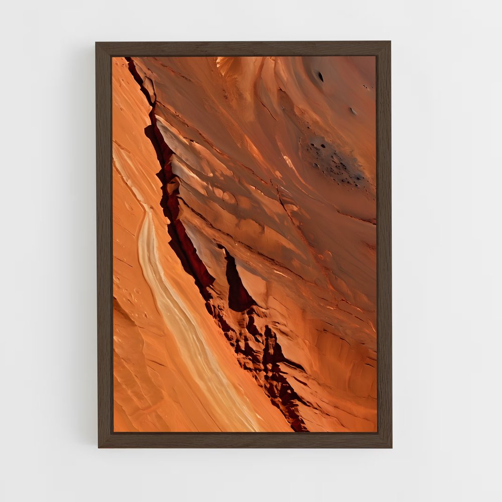 Poster Les Canyons de Mars – affiche Système solaire (vue 5)